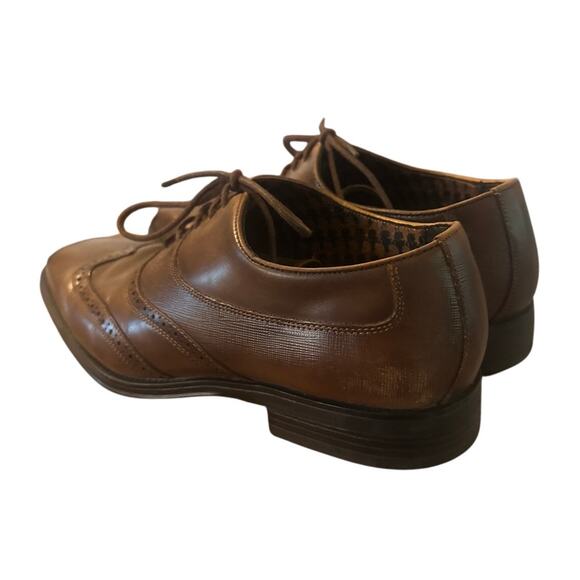 Men 8M Karl Lagerfeld Paris Leather Brown Lace-Up Dress Work Career Shoes main image 8